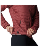 Columbia Women's Hooded Jacket Red Powder Lite Jacket