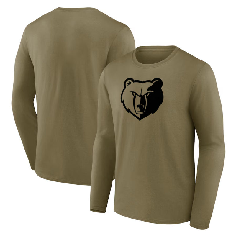 Memphis Grizzlies LS T-Shirt Men's NBA Mono Logo Top