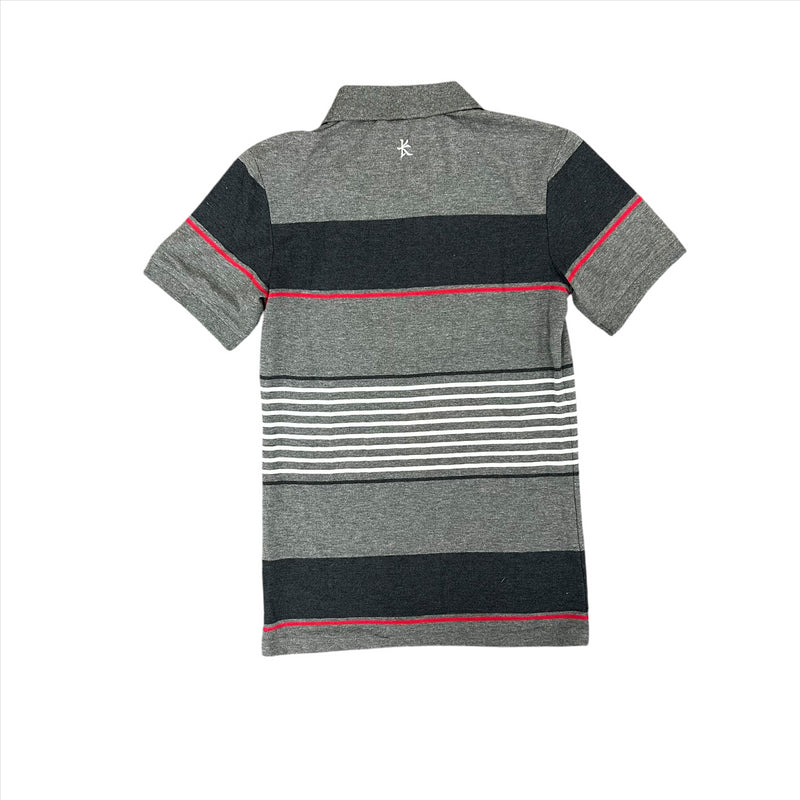 Ulster Rugby Men's Polo Kukri Grey & Red Polo Shirt