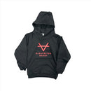 Gloucester Rugby Kid's Hoodies Oxen Black Red Stacker Top