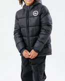 Hype Men's Puffer Coat Men's Black Logo Jacket