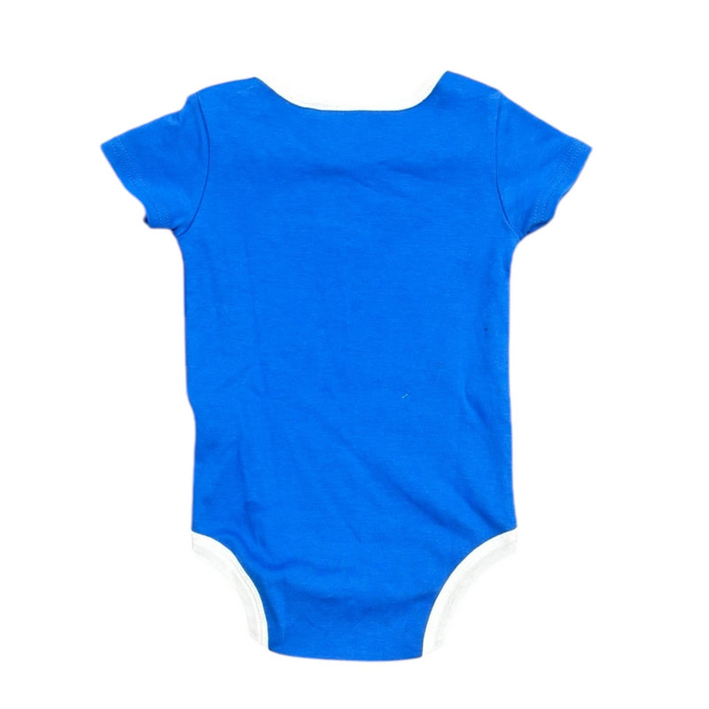 Leeds United Babygrow Football White/Blue Sleepsuit