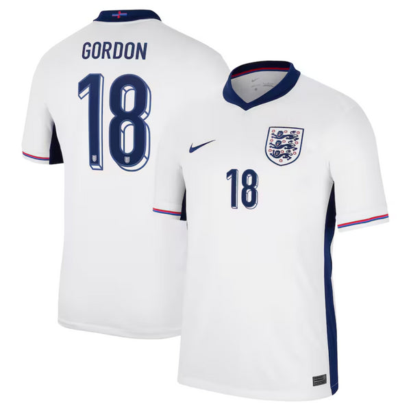 England Men's Football Shirt Nike Home Top - Gordon 18