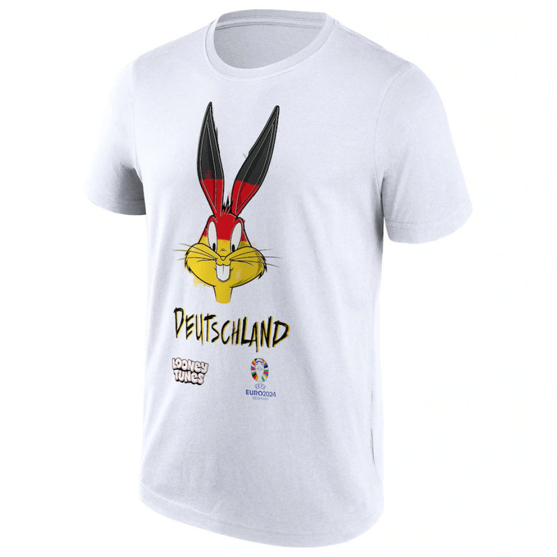 UEFA Euro Men's T-Shirt Football Germany Looney Tunez Bugs Top