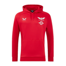Scarlets Women's Rugby Hoodie Castore Pro Players Red Hoodie