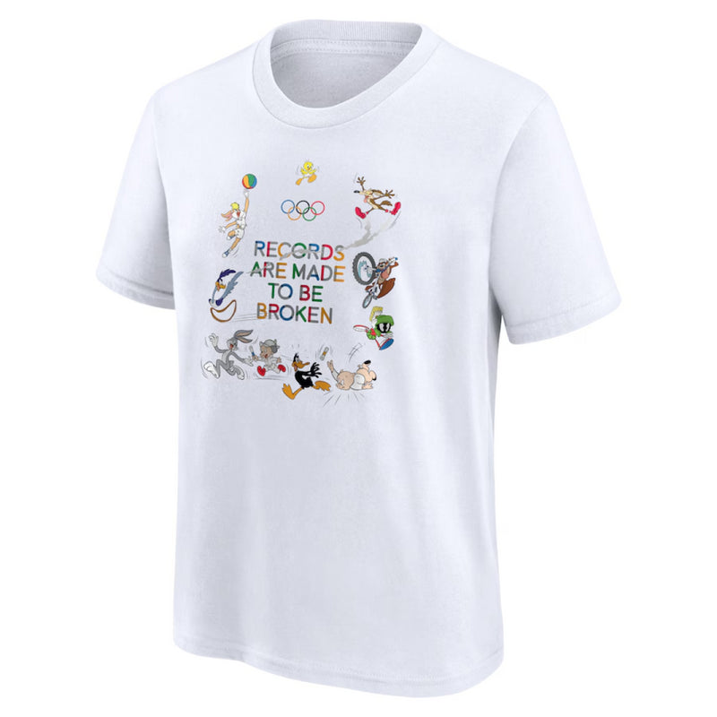 Olympics Logo T-Shirt Records Looney Tunes Kid's Top
