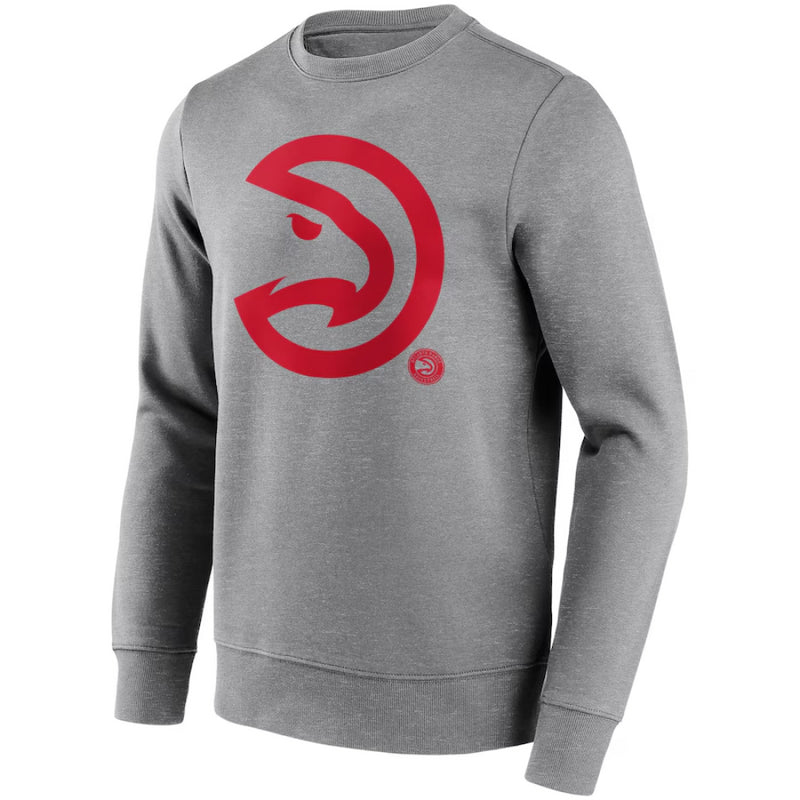 Atlanta Hawks Men's Sweatshirt NBA Grey Mono Logo Sweatshirt