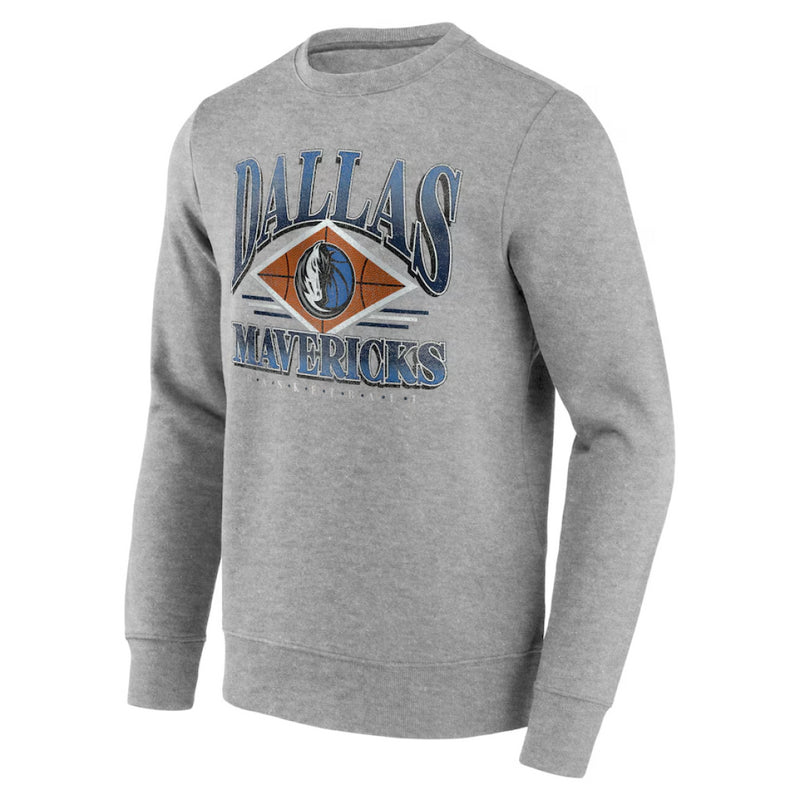 Dallas Mavericks Men's Sweatshirt NBA Power Phase Grey Top