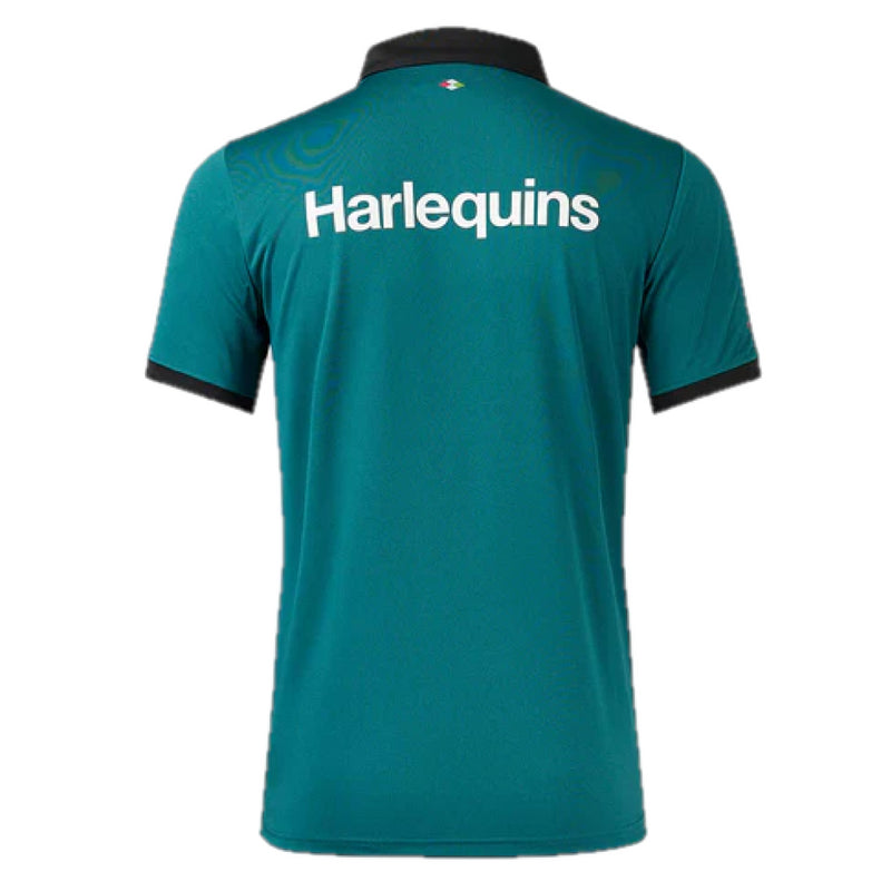 Harlequins Rugby Polo Shirt Men's Castore S/S Travel Top