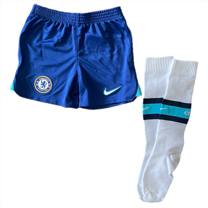 Chelsea Kid's Football Kit Nike Mini Shorts and Socks Set