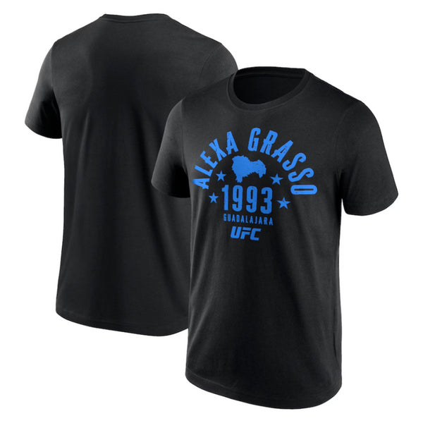 Alexa Grasso UFC T-Shirt Men's Typography Country Black Top