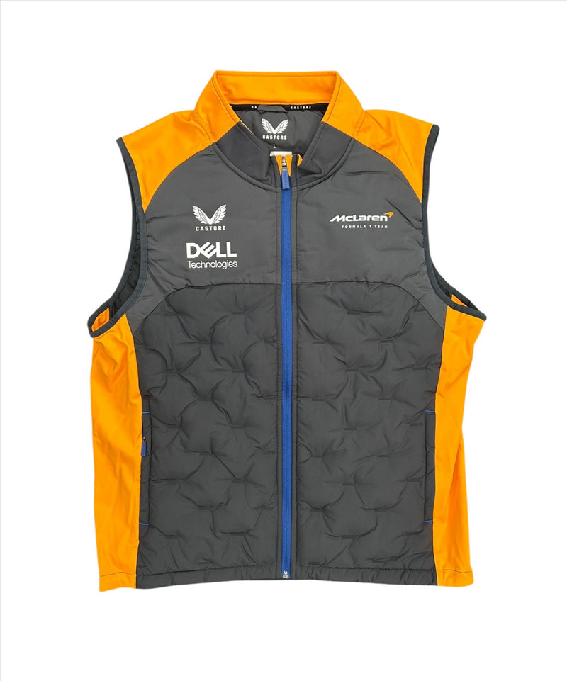 McLaren Castore Men's Gilet F1 Team Pit Lane Crew Padded Jacket