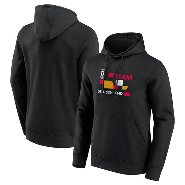 Team D Men's Hoodie Olympics Black Hometown Graphic Hoodie