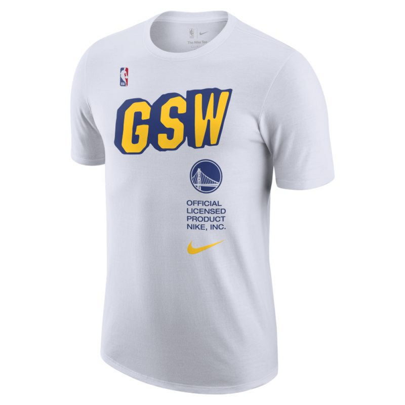 Golden State Warriors T-Shirt NBA Nike White GSW Graphic Top