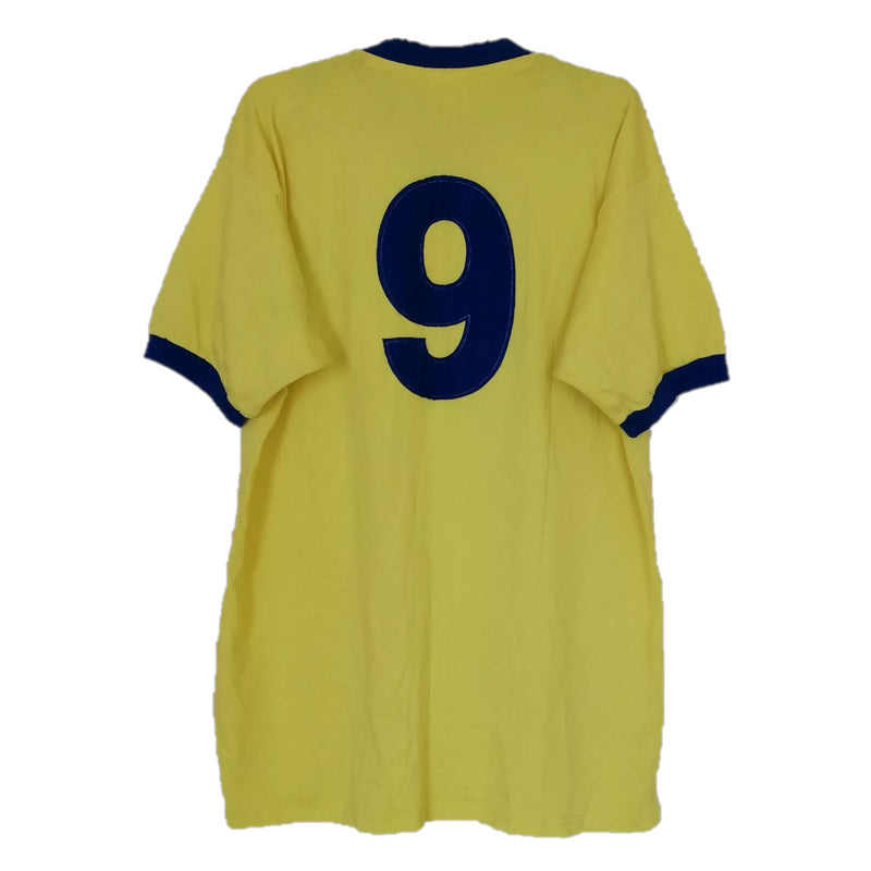 Leeds United Football Shirt Score Draw 1955 Retro Number 9 Top