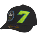 Team Sky MotoGP Cap Men's VR46 Black 7 Adjustable Hat