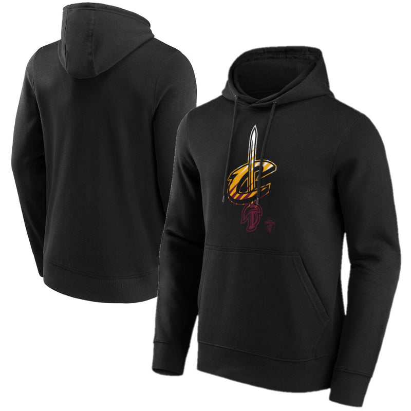 Cleveland Cavaliers Men's Hoodie NBA Black Fade Graphic Hoodie