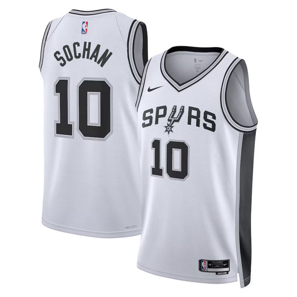 San Antonio Spurs Jersey Kid's NBA Nike Association Top - Sochan