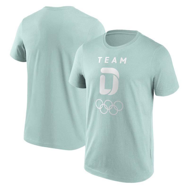 Team D Men's T-Shirt Olympics Large Mono Logo Graphic Top