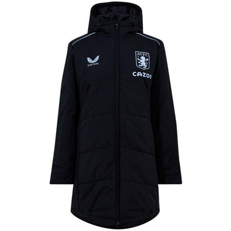 Aston Villa Football Jacket Men's Castore Long Bench Jacket