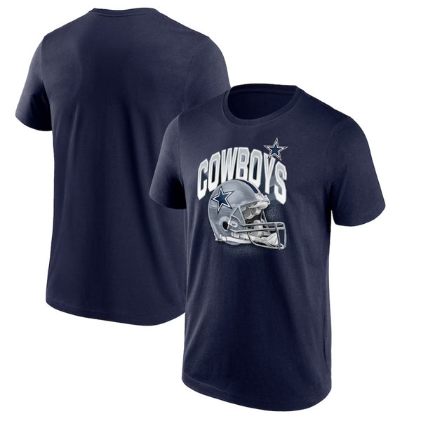 Dallas Cowboys Men's T-Shirt Helmet Logo NFL Top