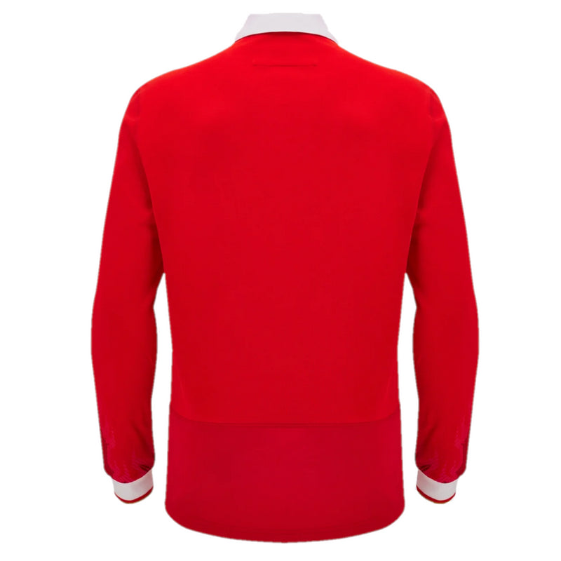 Wales Rugby Men's Shirt Home Macron Long Sleeve Jersey