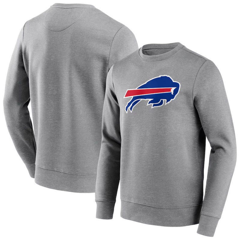 Buffalo Bills Men's Sweatshirt NFL Grey Logo Sweatshirt