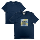 11 Degrees Men's T-Shirt Navy Logo Graphic Short Sleeve Top
