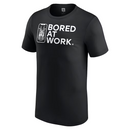 Drew McIntyre WWE T-Shirt Men's Black Bored At Work Top
