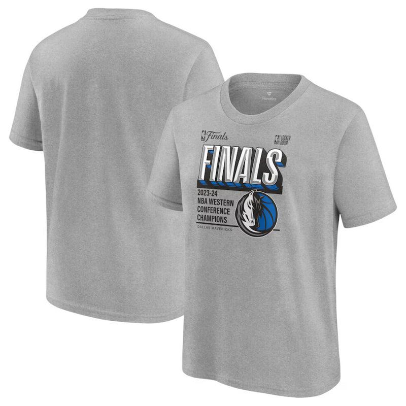 Dallas Mavericks Graphic Top Men's 2023/24 Finals Grey Top