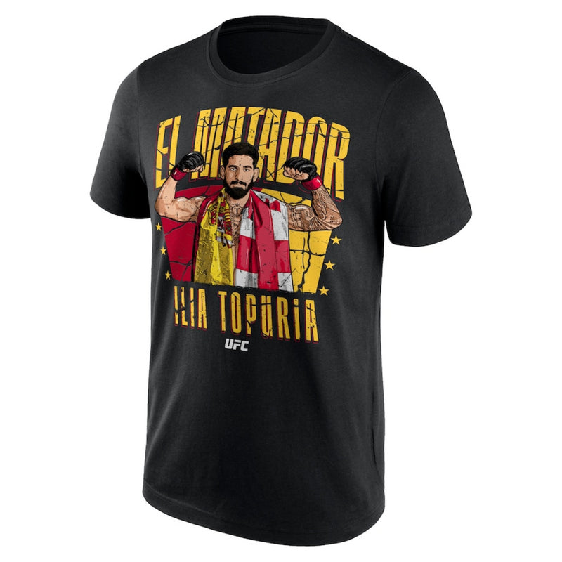 UFC Ilia Topuria T-Shirt Men's El Matador Black Top