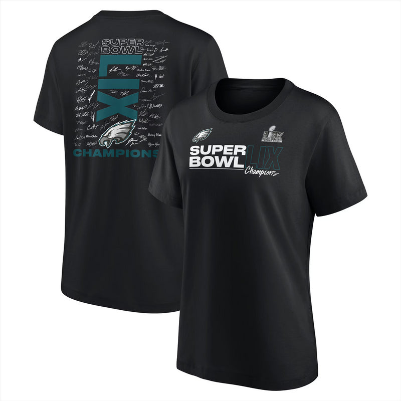 Philadelphia Eagles Women's T-Shirt NFL Super Bowl Roster Top