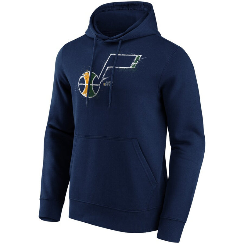 Utah Jazz Men's Hoodie NBA Navy Splatter Graphic Hoodie