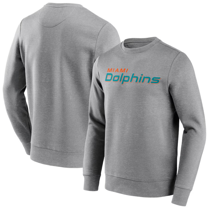 Miami Dolphins Men's Hoodie NFL Neutral Colour Wordmark Top