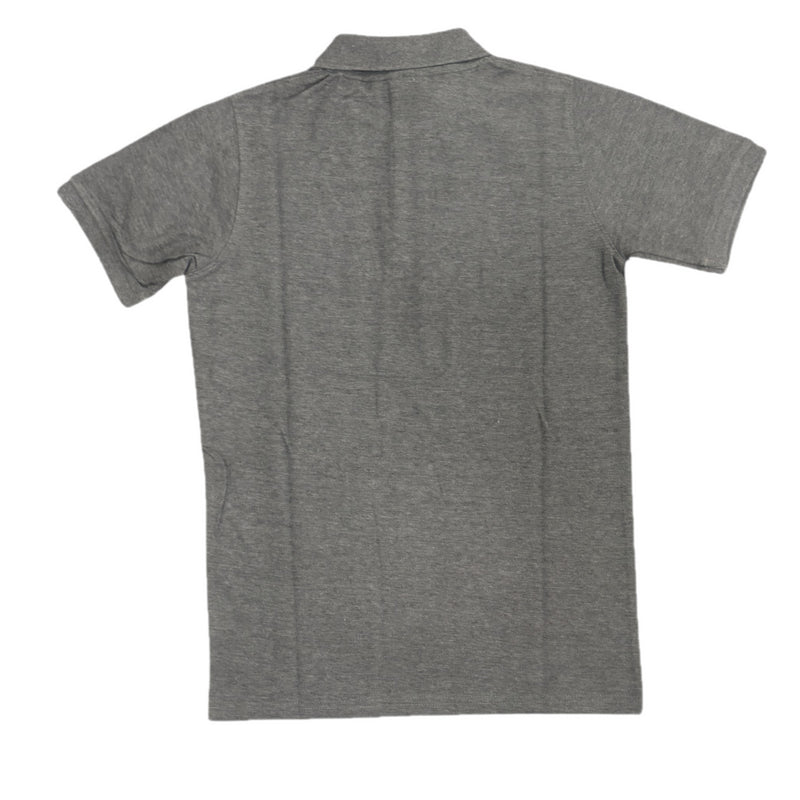 Leeds United Polo Shirt Men's Essential Grey Top