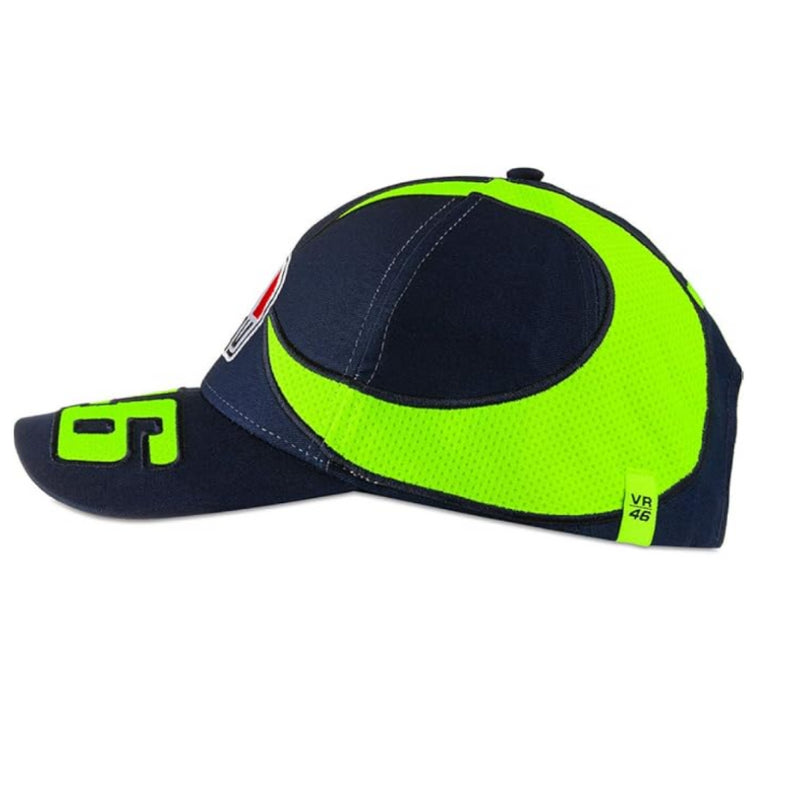 Valentino Rossi Adult Cap Navy And Yellow MotoGP Motina Cap