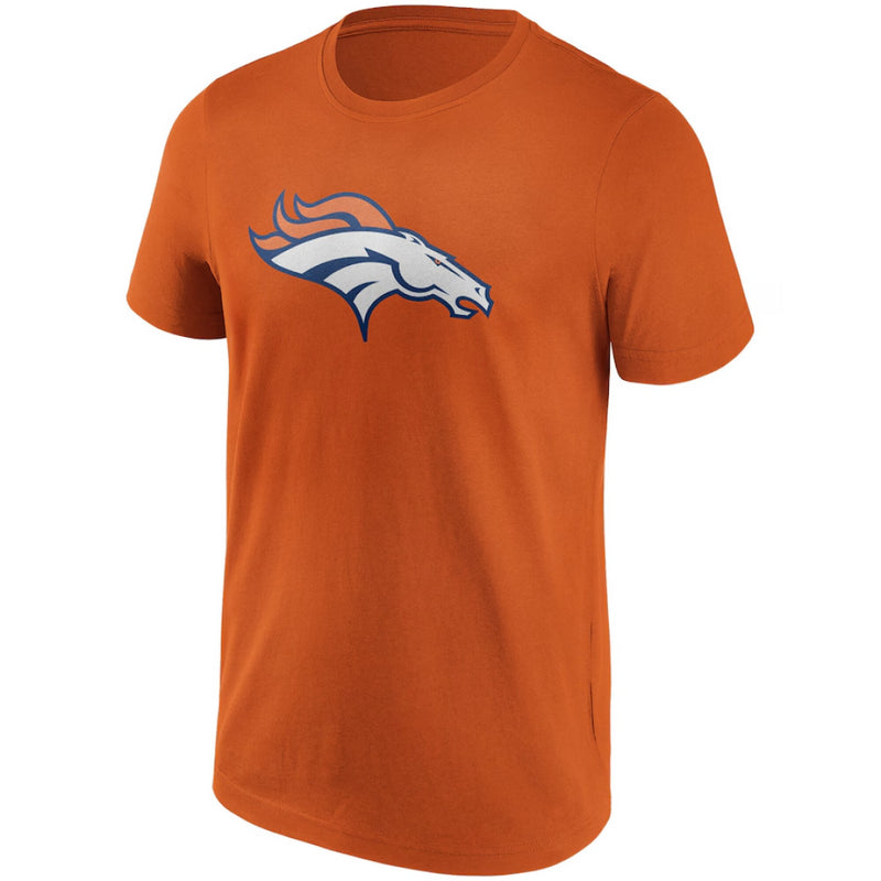 Denver Broncos Men's T-Shirt NFL Primary Colour Logo Orange Top