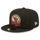 Arizona Cardinals NFL Cap Adult New Era Black Fitted Hat