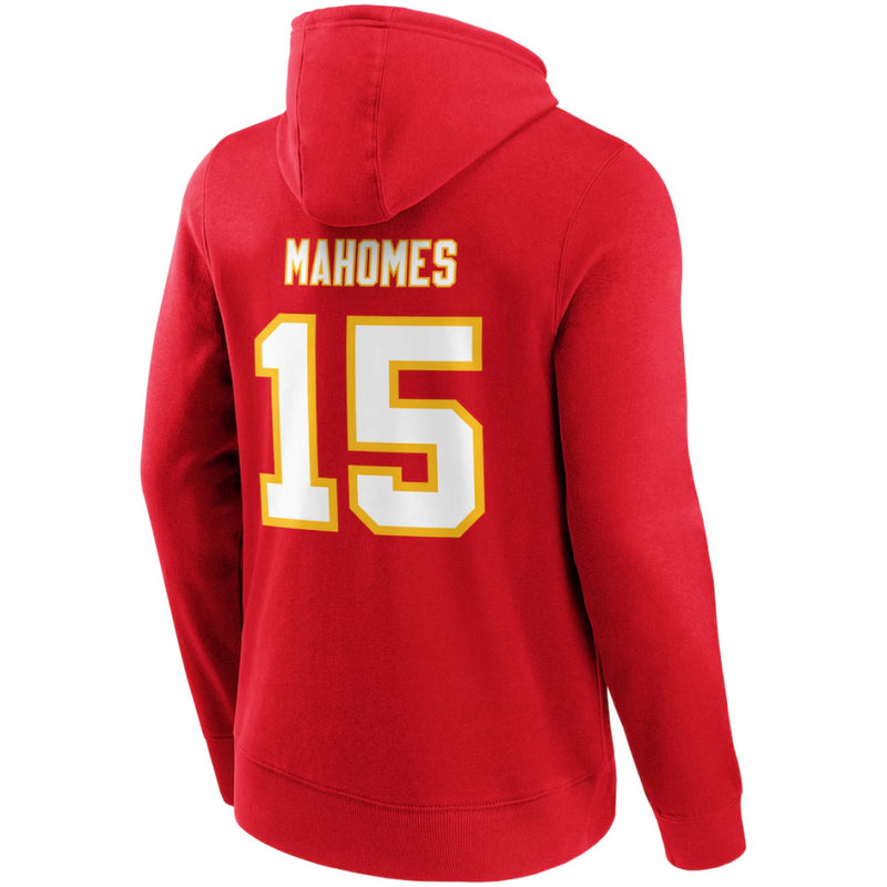 Kansas City Chiefs Hoodie Men's NFL Patrick Mahomes 15 Red Top