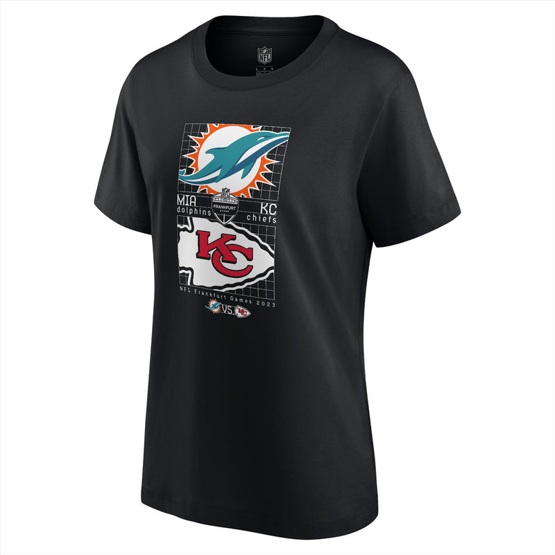 Chiefs Vs Dolphins Women's T-Shirt NFL Germany 2023 Top