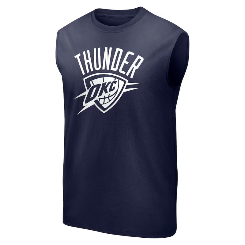 Oklahoma City Thunder Vest Men's NBA Mono Logo Tank Top