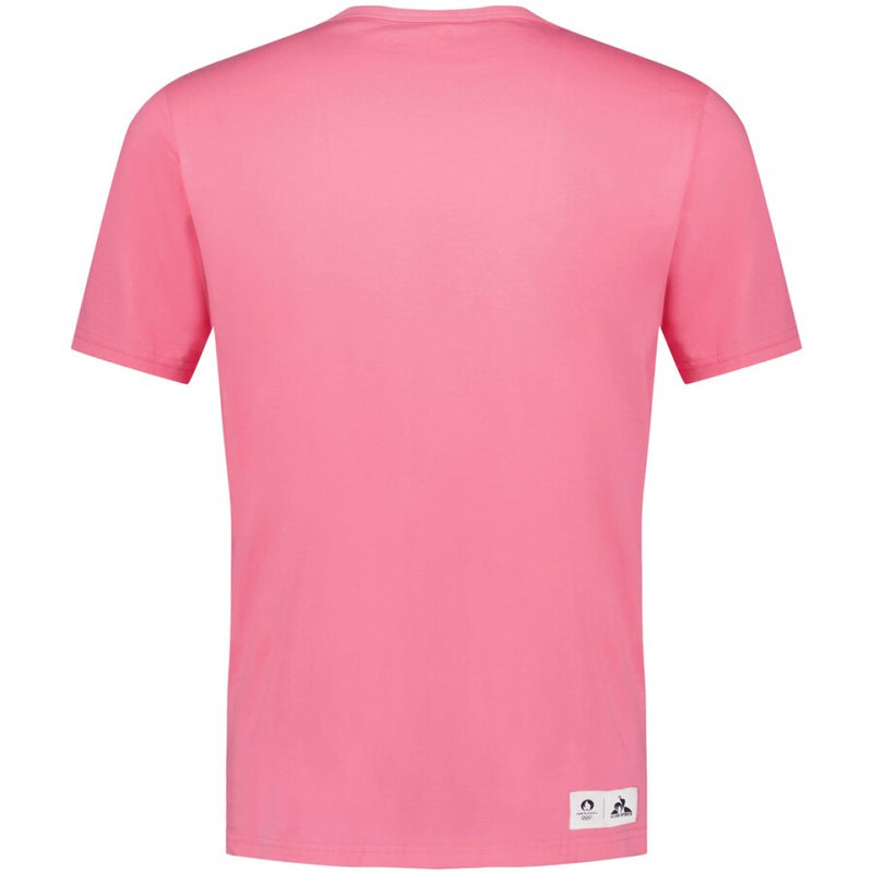 Paris Olympics Wordarch T-Shirt Le Coq Sportif Pink Top