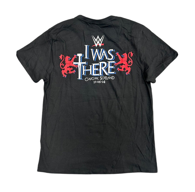 WWE Wrestling Men's T-Shirt I Was There Scotland CATC 2024 Top
