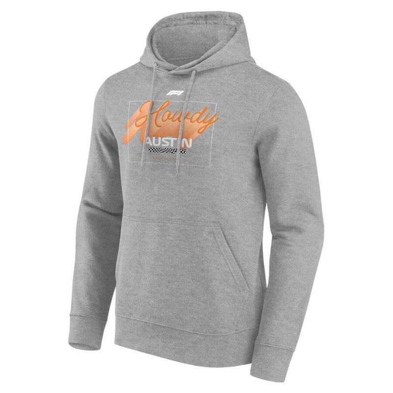 Formula 1 Men's Hoodie Grey F1 Austin Howdy Graphic Hoodie