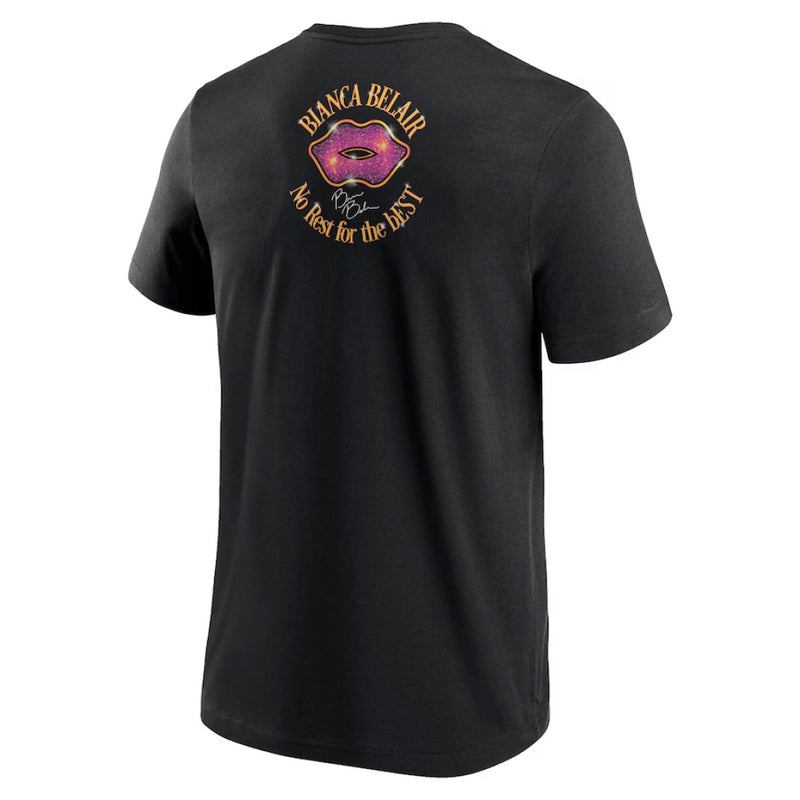 WWE Men's Graphic T-Shirt Bianca Belair Black Top