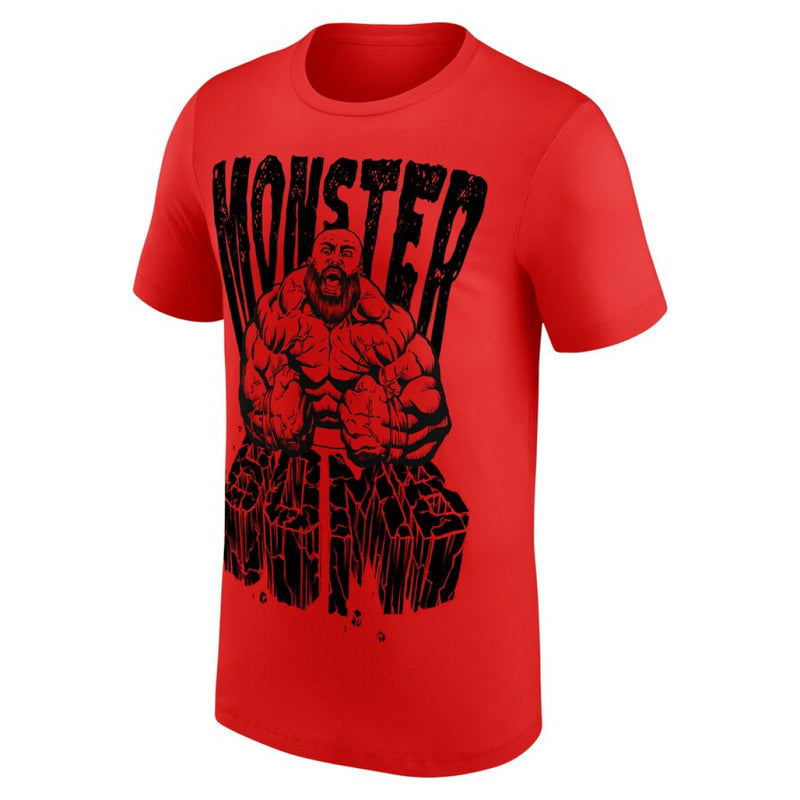 Braun Strowman Men's T-Shirt WWE Monster Bomb Graphic Top