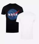 NASA Mission Control T-Shirt 2 Pack White & Black Top