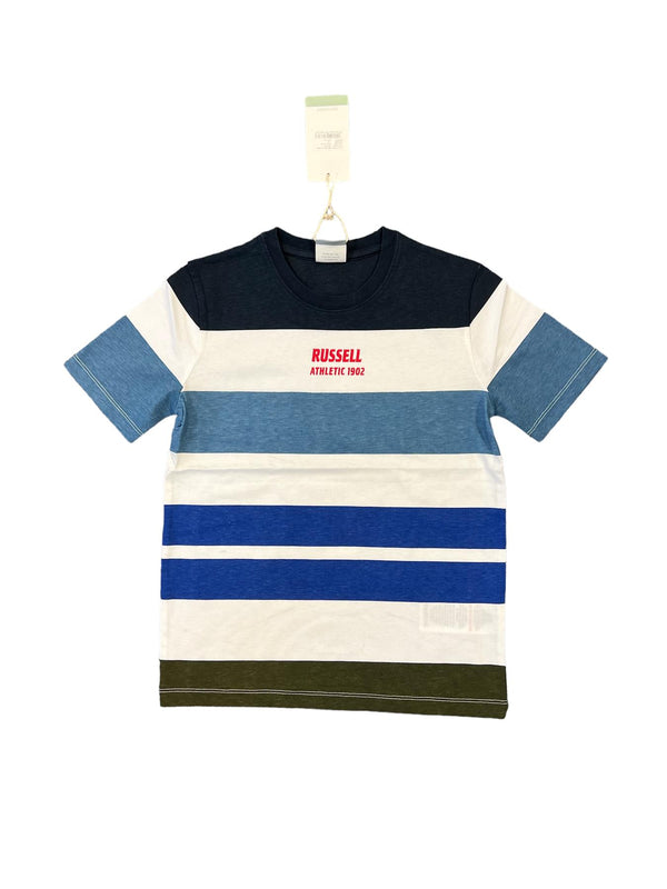 Russell Athletic T-Shirt Kid's Colour Block Stripe T-Shirt