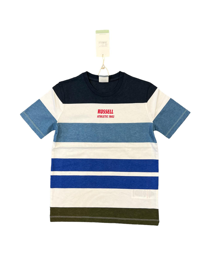 Russell Athletic T-Shirt Kid's Colour Block Stripe T-Shirt