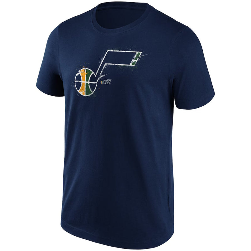 Utah Jazz NBA T-Shirt Men's Splatter Graphic Top